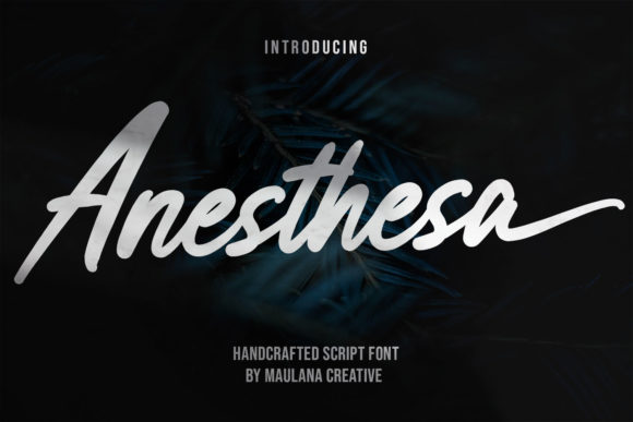 Anesthesa: Elevating Design with Elegant Brush Script Typography