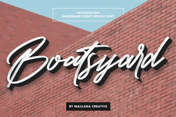 Boatsyard: Elevating Design with Brushed Handwritten Typography