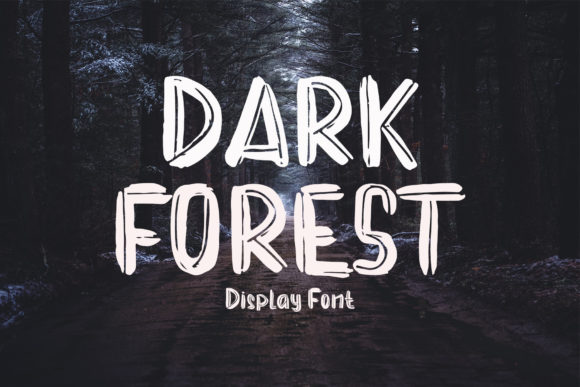 Dark Forest: A Brushed Display Font