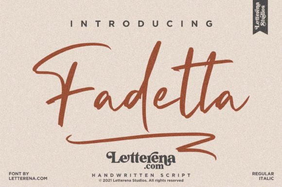 Fadetta: The Art of Handwritten Typography