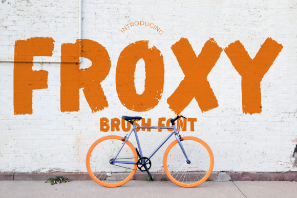Froxy: Elevating Design with Bold, Brushed Typography