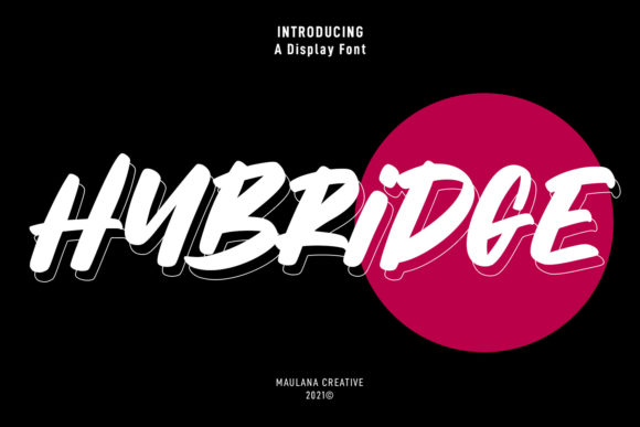 Hybridge: Elevating Urban Design with a Paint-Brushed Display Font