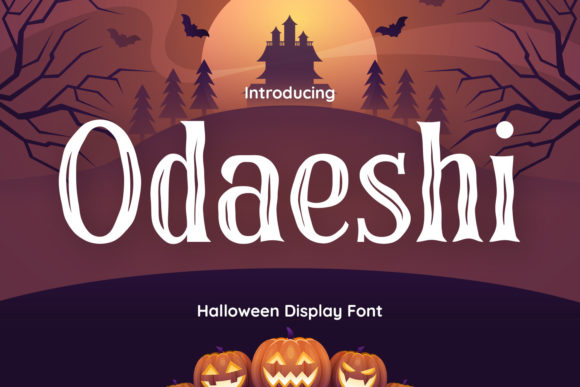Odaeshi: A Spooky Brush Font for Halloween