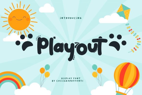 Playout: A Playful Brushed Display Font