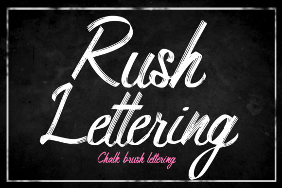 Rush Lettering: Elevate Designs with Brushed Style