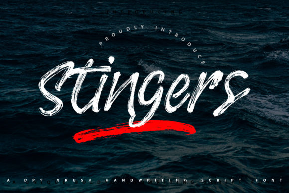 Stingers: The Brushed Display Font That Elevates Design