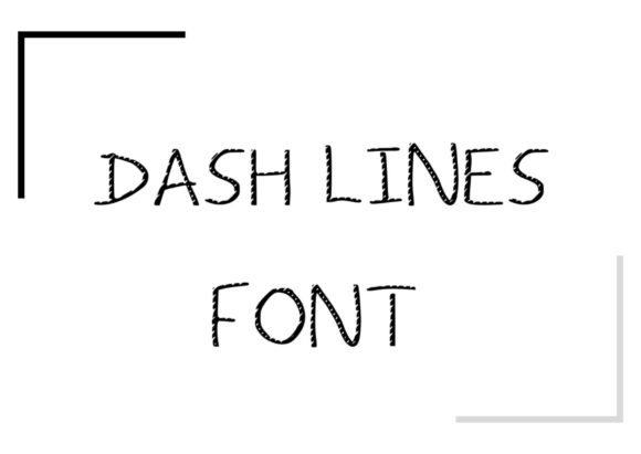 Unleashing Whimsy: A Deep Dive into the Dash Lines Brushed Display Font
